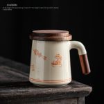 Grass and Wood Gray Refreshing Water Cup (with Capacity)