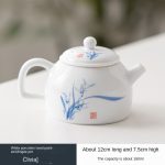 White Porcelain Hand Painted-Mingde Pot [Junzilan]