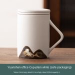 Mountain View Office Cup Plain White (Safe Packaging)