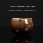 Tooth Boat Glaze Tea Cup-G Style