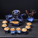 Blue Dragon Gilding Tea Set + Six Gentlemen