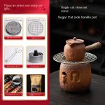 Sugar Cat Side Handle Pot + Charcoal Stove-Send 6-Piece Set