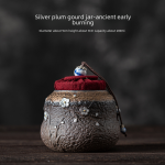 Silver Plum Gourd Jar-Ancient Early Burning