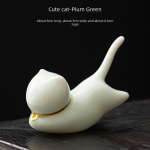 Cute Cat-Plum Green