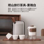 Guanshan Travel Tea Set-Elegant White