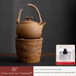 Sauce Glaze (Xiangyun Alcohol Stove) + Lifting Handle Tea Brewing Pot