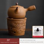 Sauce Glaze (Xiangyun Alcohol Stove) + Side Handle Teapot