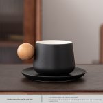 Wooden Edge Coffee Cup-Zen Style Black