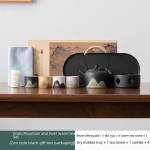 A Beautiful Land Warm Tea Set [Zen Style Black-Gift Box Packaging]