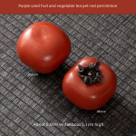 Purple Sand Fruit and Vegetable Tea Ornaments-Red Persimmon