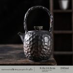 Hammered Beam Pot (Gold Iron Glaze)