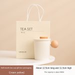 Half Moon Tea Cup-Gift Box Packaging [Cream Yellow)