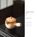 Flat round Grilled Tea Pot