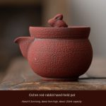 Ochre Red-Rabbit Hand Pot