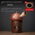 Xiangyun Charcoal Stove + Du Le Side Handle Pot (Brown)