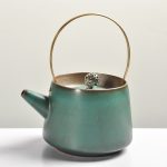 Jingyue Beam Lifting Pot (Green Iron Glaze)