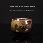 Tooth Boat Glaze Tea Cup-P