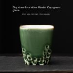 Dry Stone Four Sides Master Cup-Green Glass