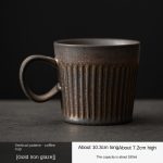 Vertical Pattern ?? Coffee Cup (Gilding Iron Glaze)