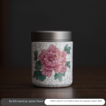 Ru Ware Cylindrical Can-Peony (Safe Packaging)