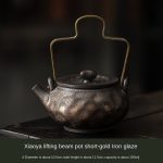 Xiaoya Beam Pot Short-Gold Iron Glaze