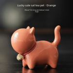 Lucky Cute Cat Tea Ornaments ?? Orange