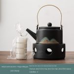 Jianyue Warm Tea Stove + Xingyun Beam Pot (Zen Black)