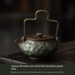 Xiaoya Loop-Handled Teapot Short-Kiln Baked Qingye