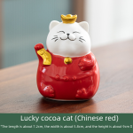 Lucky Cocoa Cat (Chinese Red)