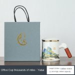 Office Cup Thousand-Li Landscape (Elegant White)