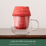 Lucky Cat Office Cup-Lucky Red (Safe Packaging)