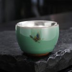 Celadon Silver Cup (Butterfly)