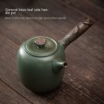 General Lotus Leaf Side Handle Pot