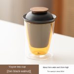 Qiyue Tea Cup (Zen Black-Walnut)