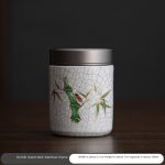 Ru Ware Cylindrical Can-Bamboo Rhyme (Safe Packaging)