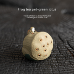 Frog Fun Tea Ornaments-Green Lotus Seedpod