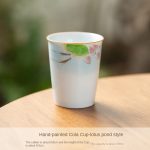 Hand Painted Coke Cup-Lotus Pond Style