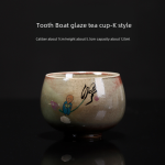 Tooth Boat Glaze Tea Cup-K