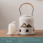 Jianyue Warm Tea Stove + Yunshang Beam Pot (Plain White)