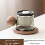 Muxing Tea Coffee Cup (Zen Black/Walnut)