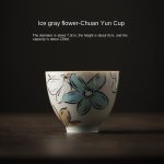 Ice Gray Flower-Chuan Yun Cup (130ml)