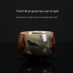 Tooth Boat Glaze Tea Cup-Q Style