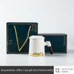 Jin Yuanshan Office Cup Good Things Will Come to Gift Box (Frosted White)