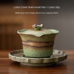 Lotus Tureen-round Foot + Lotus Tray