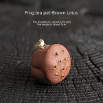 Frog Fun Tea Ornaments-Brown Lotus Seedpod