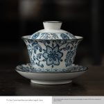 Pujian Tureen-Blue and White-Interlock Branch Lotus