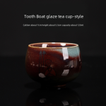 Tooth Boat Glaze Tea Cup-J Type