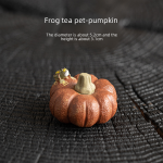 Frog Fun Tea Ornaments-Pumpkin