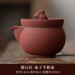 Ochre Red-Rabbit Hand Pot