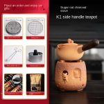 Sugar Cat Charcoal Stove + K1 Side Handle Teapot-Send 6-Piece Set